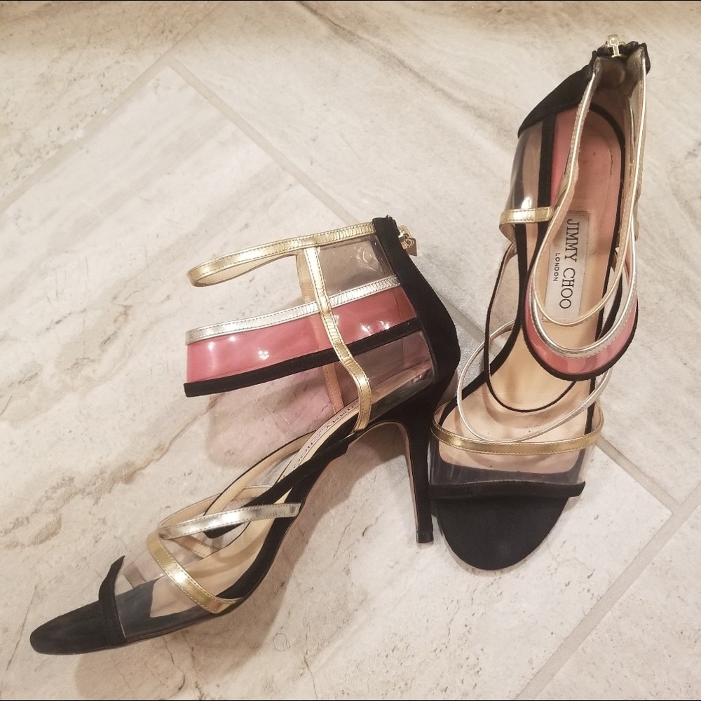 Jimmy Choo PVC Sandal Heels